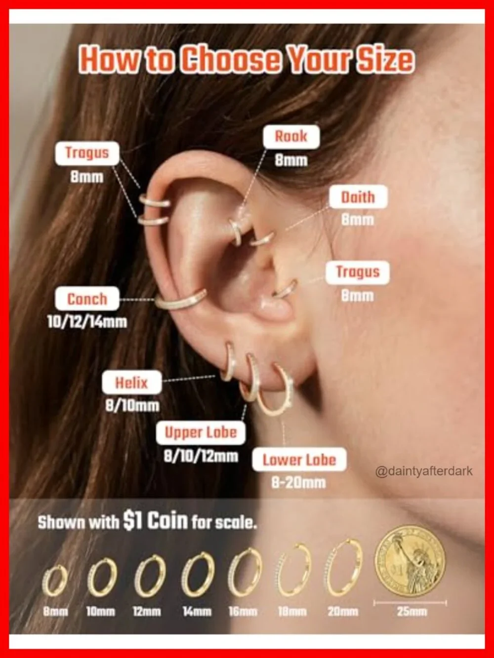 14K Gold Plated Sterling Silver Hoop Earrings Hypoallergenic Cubic Zirconia